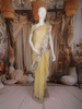 Light Yellow Floral Butta Design Organza Saree