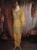 Light Yellow Floral Sequins Embroidered Design Cotton Co-Ord Set