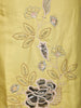 Light Yellow Floral Sequins Embroidered Tissue Silk Salwar Suit with Dupatta