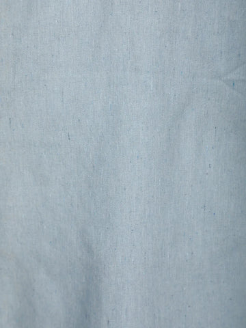 Light Blue Floral Designed Cotton Kurti - Diadem