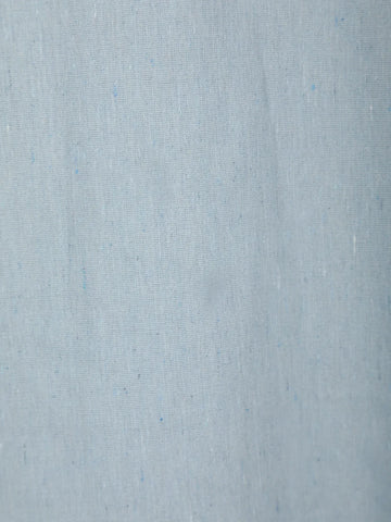 Light Blue Floral Designed Cotton Kurti - Diadem
