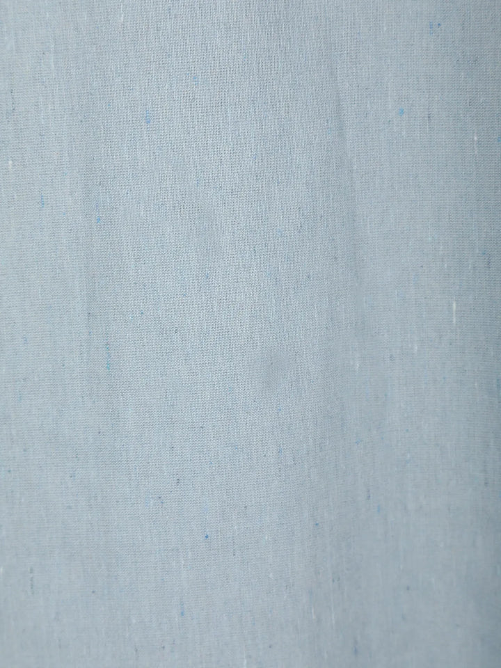 Light Blue Floral Designed Cotton Kurti - Diadem