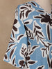 Light Blue Floral Designed Cotton Salwar Suit - Diadem