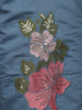 Light Blue Floral Designed Embroidered Georgette Salwar Suit - Diadem