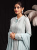 Light Blue Floral Embroidered Georgette Palazzo Salwar Suit