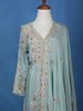 Light Blue Floral Motif Emroidery Georgette Salwar Suit