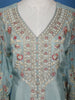 Light Blue Floral Motif Emroidery Georgette Salwar Suit