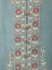 Light Blue Floral Motif Emroidery Georgette Salwar Suit