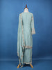 Light Blue Floral Motif Emroidery Georgette Salwar Suit