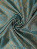 Light Blue Floral Woven Pure Kanchipuram Silk Saree - Diadem