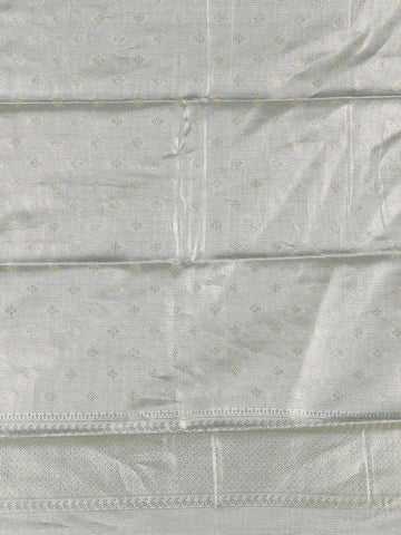 Light Blue Ikat Woven Tissue Silk Saree - Diadem