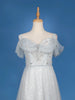 Light Blue Net Sequins Embroidery Party Wear Gown