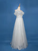 Light Blue Net Sequins Embroidery Party Wear Gown