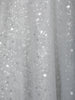 Light Blue Net Sequins Embroidery Party Wear Gown