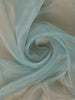 Light Blue Sequin Floral Designed Net Saree - Diadem