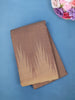 Light Brown Cotton Saree with Beige Dual-Tone Ikat Design Border - Diadem
