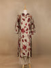 Light Brown Floral Designed Salwar Suit - Diadem