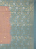 Light Brown Semi Tussar Silk Floral Designed Saree - Diadem