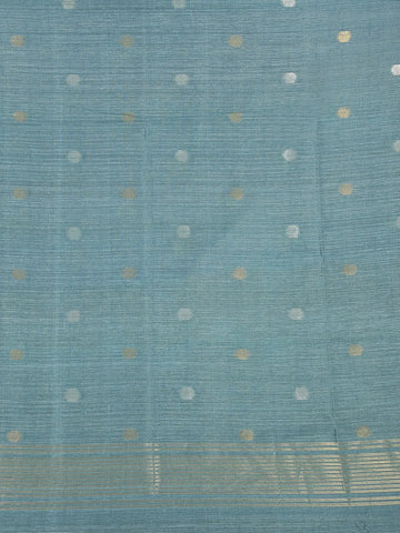 Light Brown Semi Tussar Silk Floral Designed Saree - Diadem