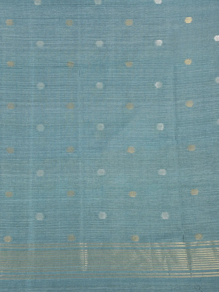 Light Brown Semi Tussar Silk Floral Designed Saree - Diadem