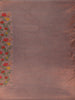 Light Copper Floral Designed Soft Silk Saree - Diadem