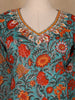Light Green Floral Designed Cotton Salwar Suit - Diadem