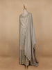 Light Green Floral Designed Tissue Organza Salwar Suit - Diadem