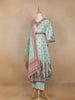 Light Green Floral Print Design Salwar Suit - Diadem