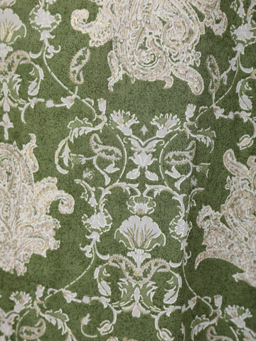 Light Green Floral Prints Cotton Straight Cut Salwar Suit - Diadem