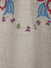Light Grey Floral Designed Cotton Salwar Suit - Diadem