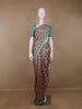 Light Orange Floral Designed Semi Silk Saree - Diadem