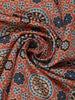 Light Orange Floral Designed Semi Silk Saree - Diadem