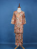 Light Peach Abstract Designed Cotton Salwar Suit