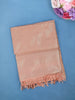 Light Peach Minimal Design Woven Tissue Silk Saree - Diadem
