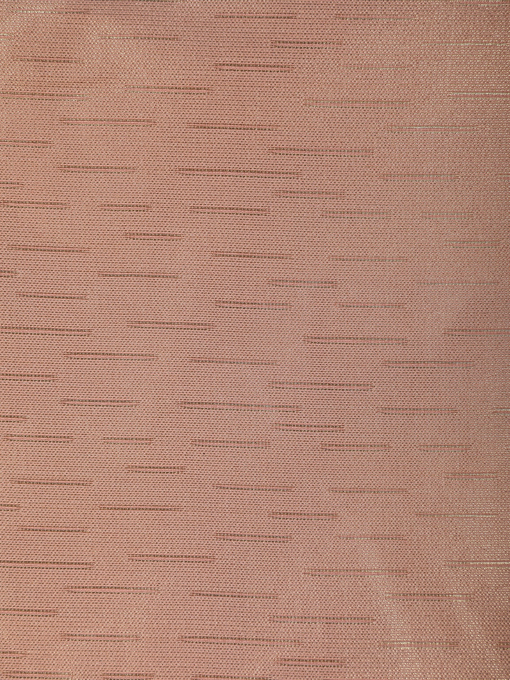 Light Peach Minimal Design Woven Tissue Silk Saree - Diadem