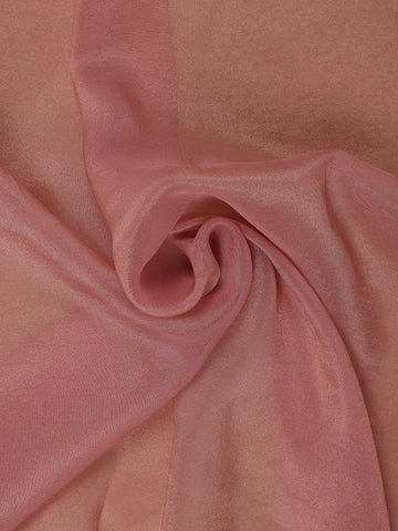 Light Peach Solid Design Georgette Saree - Diadem