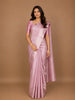 Light Pink Floral Butta Woven Pure Kanchipuram Silk Saree