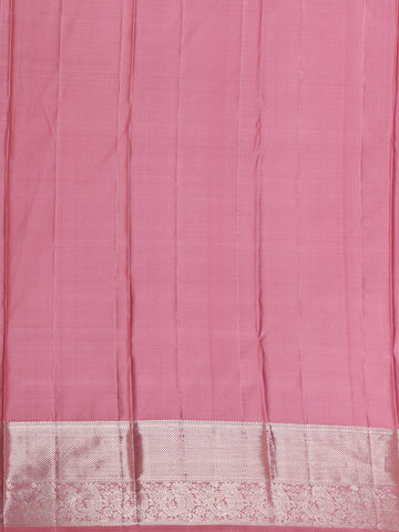 Light Pink Floral Butta Woven Pure Kanchipuram Silk Saree - Diadem
