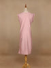 Light Pink Floral Designed Cotton Kurti
