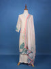 Light Pink Floral Design Printed Cotton Salwar Suit - Diadem