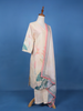 Light Pink Floral Design Printed Cotton Salwar Suit - Diadem
