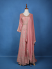 Light Pink Floral Emroidery Georgette Lehenga - Diadem