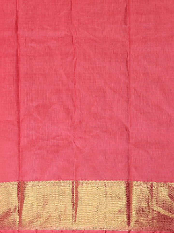 Light Pink Floral Woven Motifs Pure Kanchipuram Tissue Silk Saree - Diadem