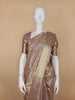 Light Pink Floral Woven Pure Kanchipuram Silk Saree - Diadem
