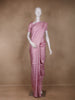 Light Pink Floral Woven Pure Kanchipuram Silk Saree - Diadem