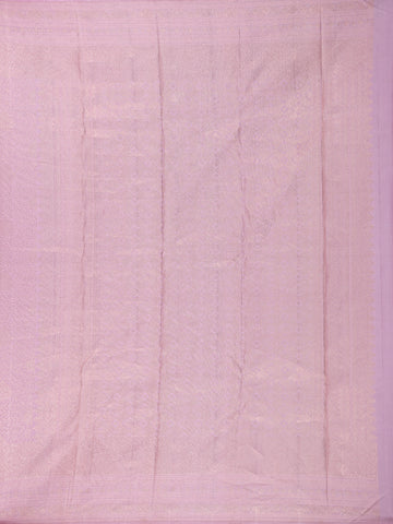 Light Pink Floral Woven Pure Kanchipuram Silk Saree - Diadem