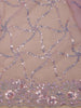 Light Purple Floral Designed Organza Designer Saree - Diadem