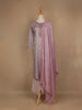Light Purple Floral Designed Printed Cotton Salwar Suit - Diadem