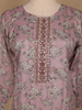 Light Purple Floral Designed Printed Cotton Salwar Suit - Diadem