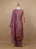 Light Purple Floral Designed Tissue Silk Salwar Suit - Diadem